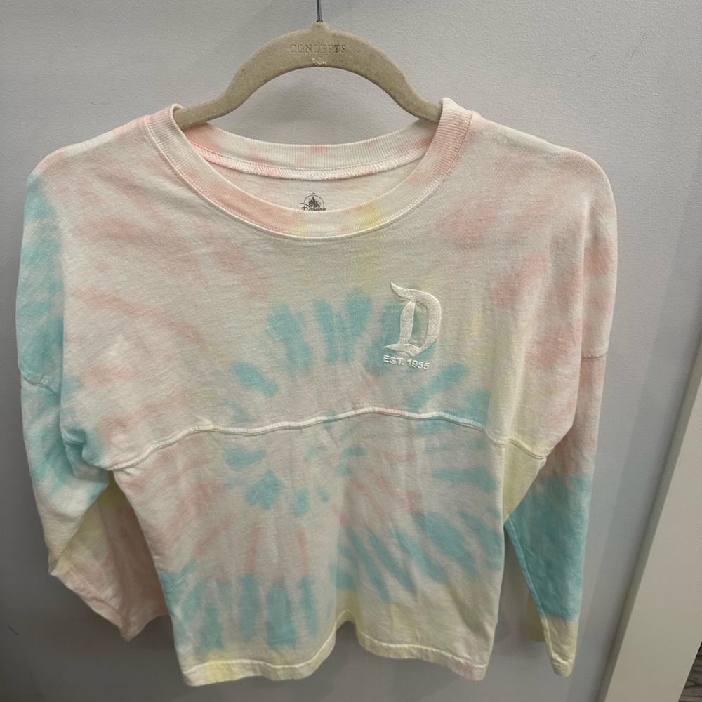 Disney Resorts Pastel Tie-Dye Long Sleeve Tee